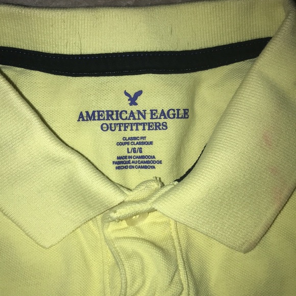 American Eagle Outfitters Large yellow polo - Picture 5 of 5